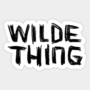 Wilde Thing, Wild Thing, Oscar Wilde Sticker